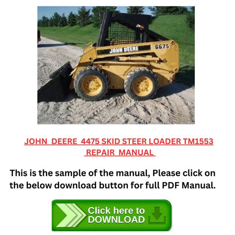 john deere 4475 skid steer manual